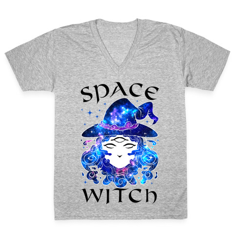 Space Witch V-Neck Tee Shirt