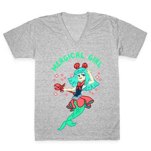 Mergical Girl V-Neck Tee Shirt