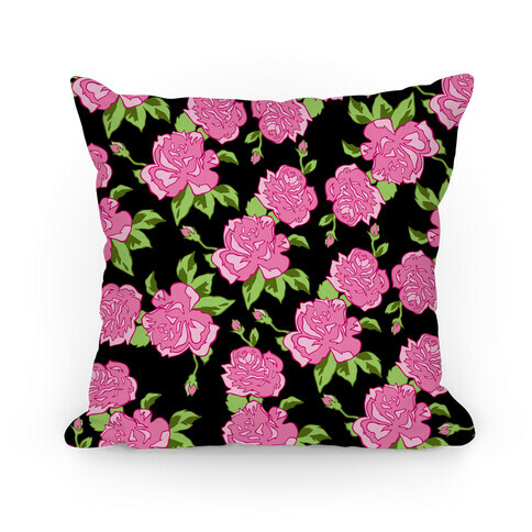 Floral Hipster Pattern Pillow