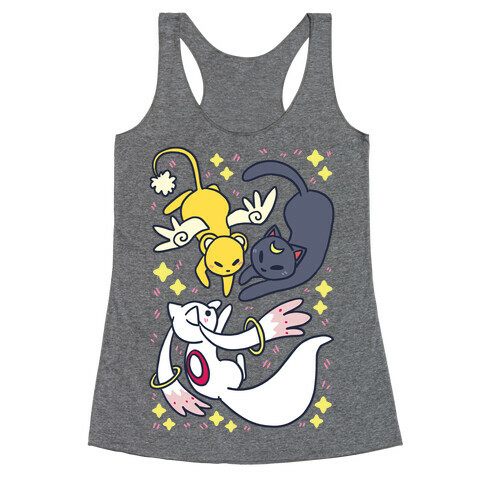 Magical Mascots - Luna, Kero and Kyubey Racerback Tank Top