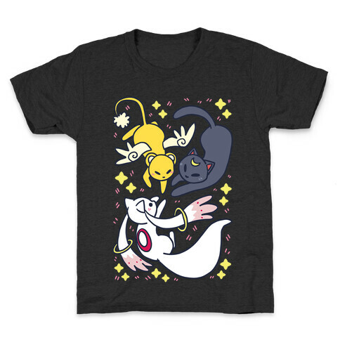 Magical Mascots - Luna, Kero and Kyubey Kids T-Shirt