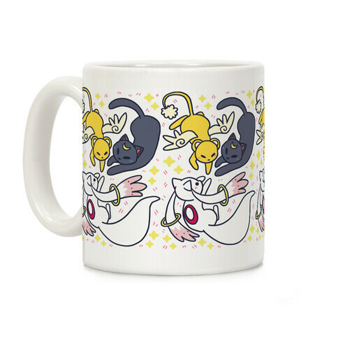 Magical Mascots - Luna, Kero and Kyubey Coffee Mug