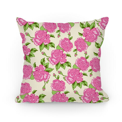 Floral Hipster Pattern Pillow