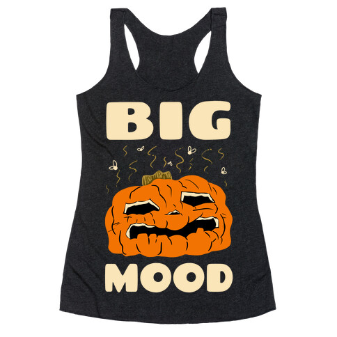 Big Mood Rotting Pumpkin Racerback Tank Top