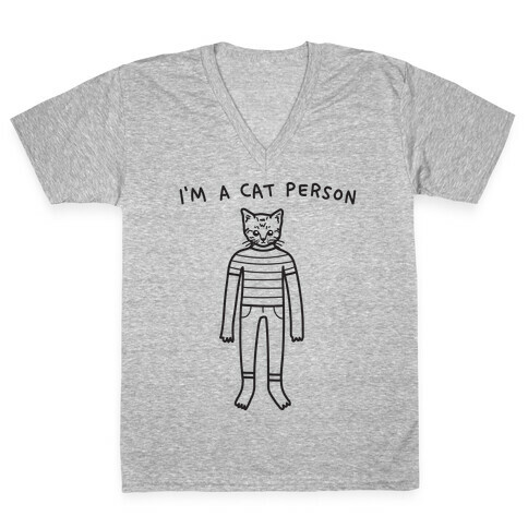 I'm A Cat Person V-Neck Tee Shirt