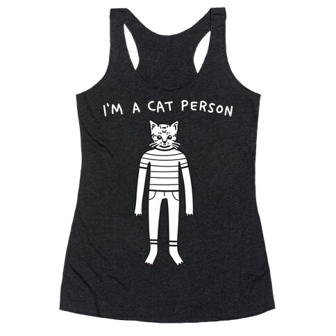 I'm A Cat Person Racerback Tank Top