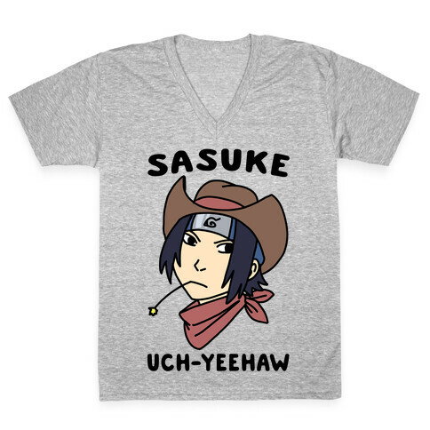 Sasuke Uch-Yeehaw V-Neck Tee Shirt
