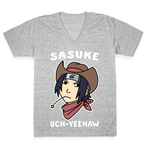 Sasuke Uch-Yeehaw V-Neck Tee Shirt