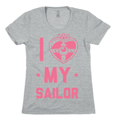 I Heart My Sailor Womens T-Shirt
