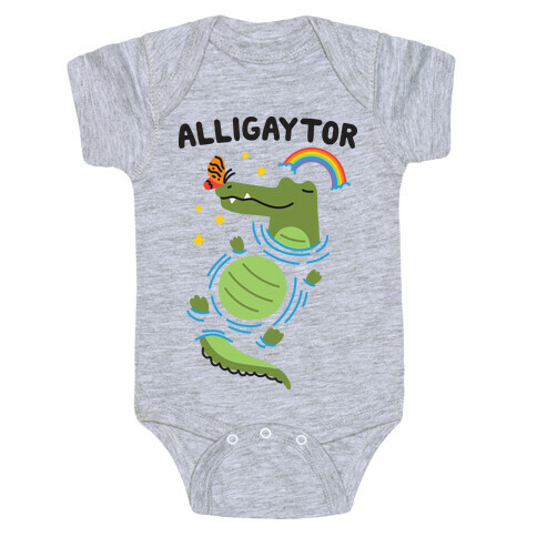 Alligaytor (Gay Alligator) Baby One-Piece