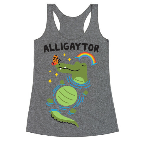 Alligaytor (Gay Alligator) Racerback Tank Top