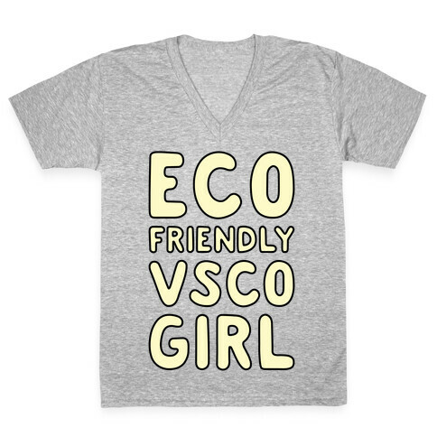 Eco Friendly VSCO Girl V-Neck Tee Shirt