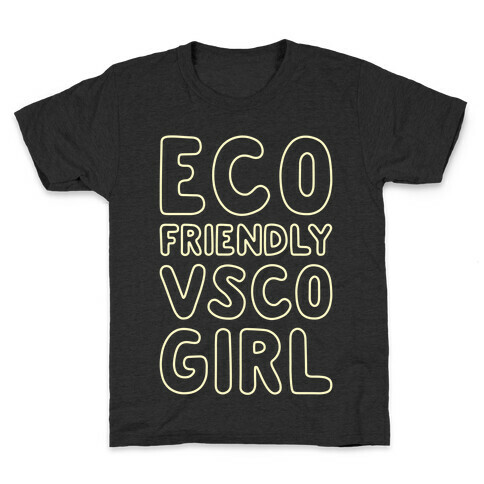 Eco Friendly VSCO Girl White Print Kids T-Shirt