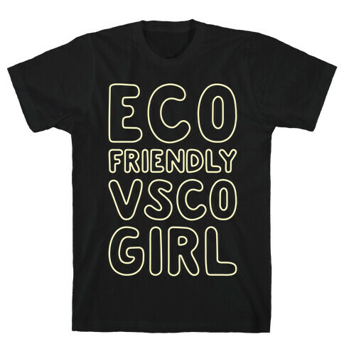 Eco Friendly VSCO Girl White Print T-Shirt