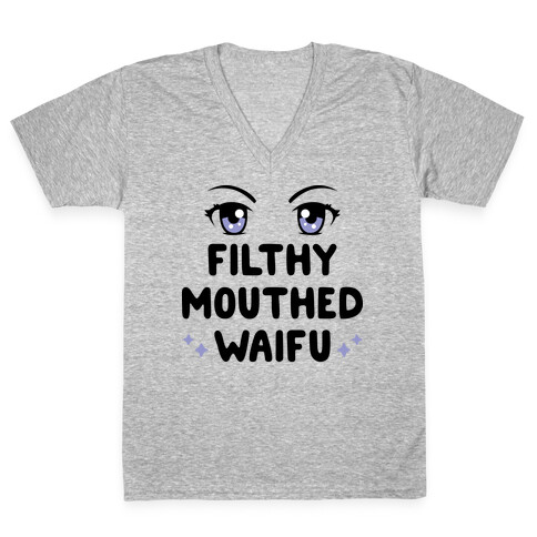 Filthy Mouthed Waifu V-Neck Tee Shirt