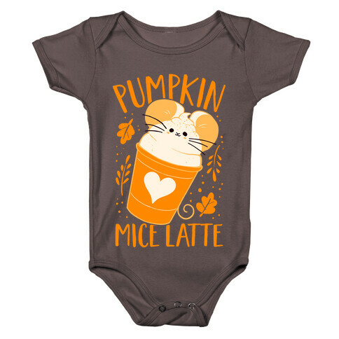 Pumpkin Mice Latte Baby One-Piece