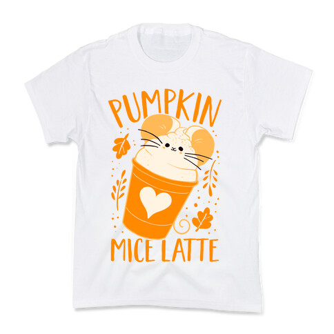 Pumpkin Mice Latte Kids T-Shirt