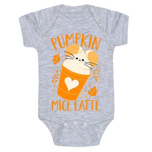 Pumpkin Mice Latte Baby One-Piece