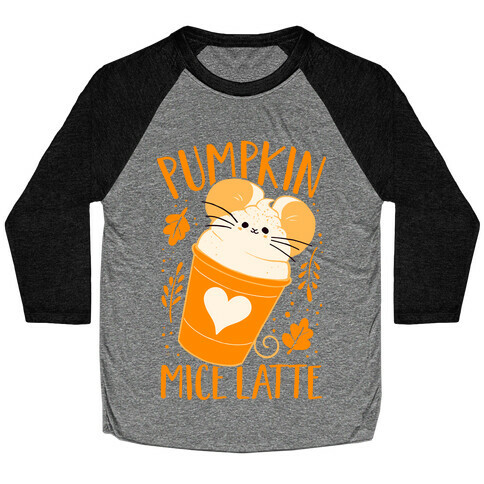 Pumpkin Mice Latte Baseball Tee