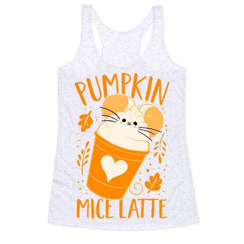 Pumpkin Mice Latte Racerback Tank Top