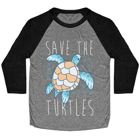 Save the Turtles Baseball Tee