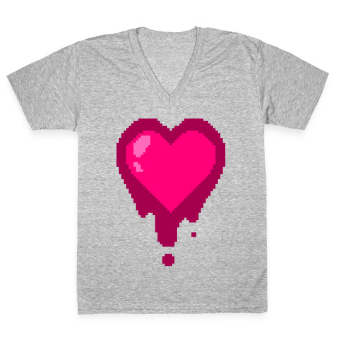 Bleeding Heart V-Neck Tee Shirt