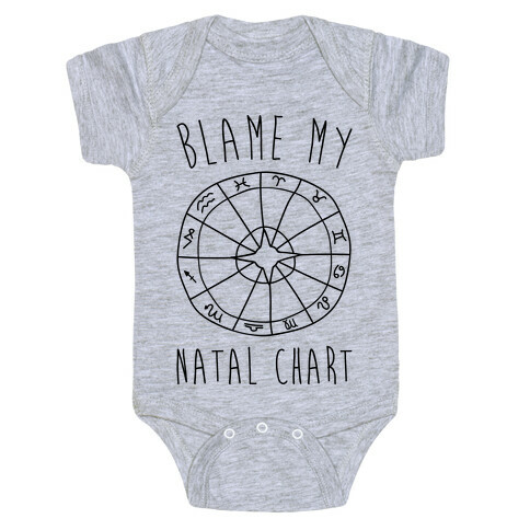 Blame My Natal Chart Baby One-Piece