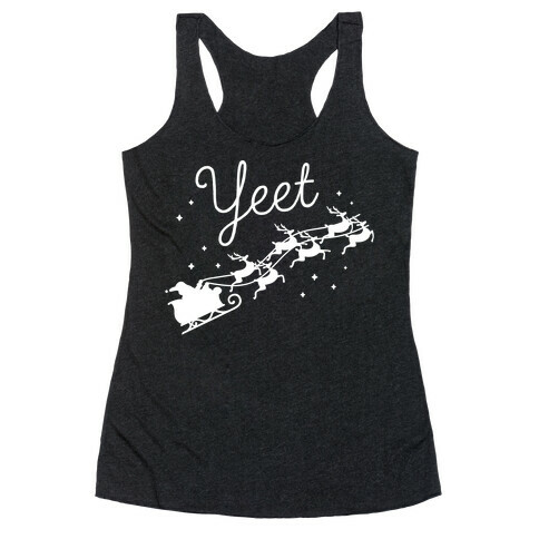 Yeet Santa Sleigh Racerback Tank Top