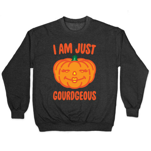 I Am Just Gourdgeous White Print Pullover