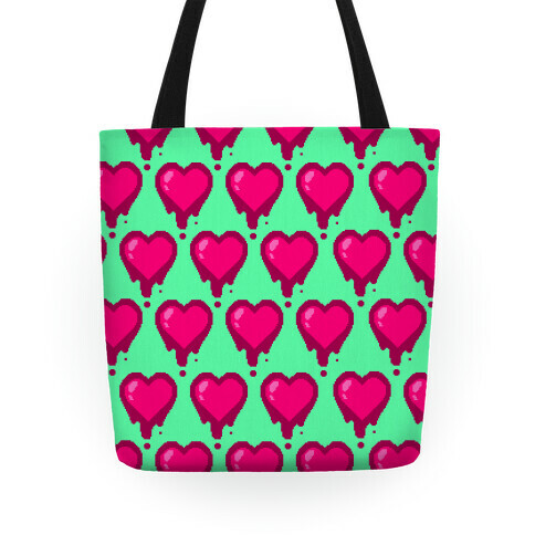 Bleeding Heart (Mint) Tote