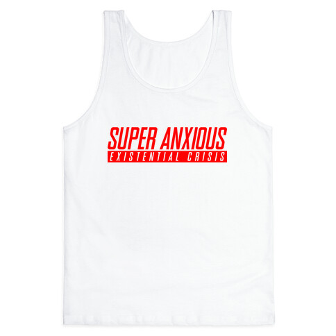 Super Anxious Existential Crisis SNES Parody Tank Top