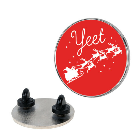 Yeet Santa Sleigh Pin