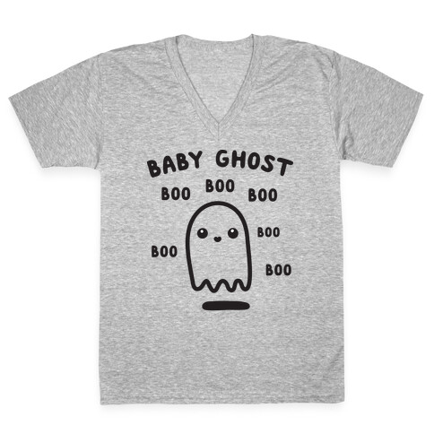 Baby Ghost Boo Boo Boo V-Neck Tee Shirt