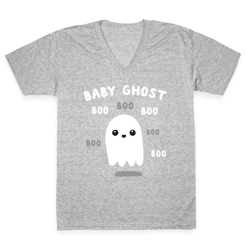 Baby Ghost Boo Boo Boo V-Neck Tee Shirt