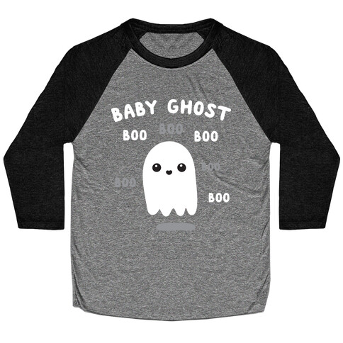 Baby Ghost Boo Boo Boo Baseball Tee