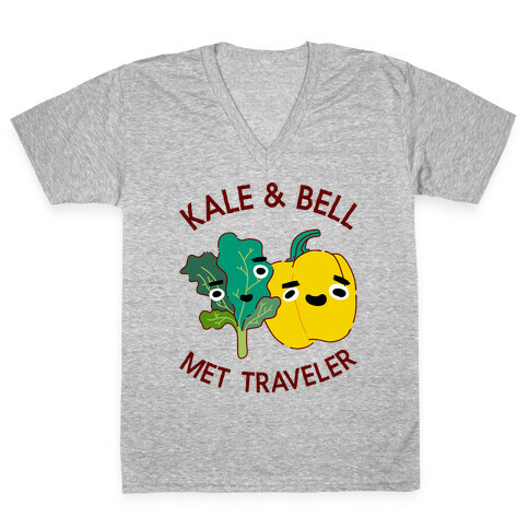 Kale and bell Met, Traveler V-Neck Tee Shirt