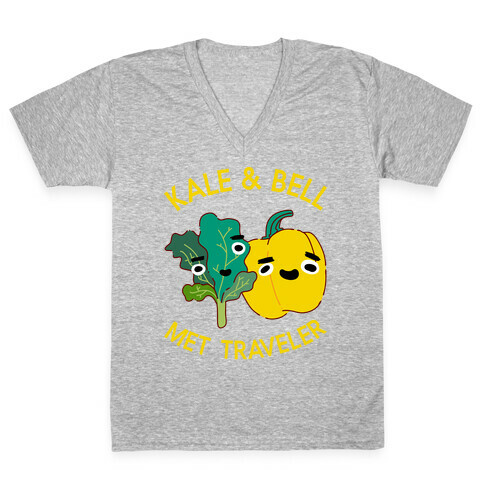 Kale and bell Met, Traveler V-Neck Tee Shirt