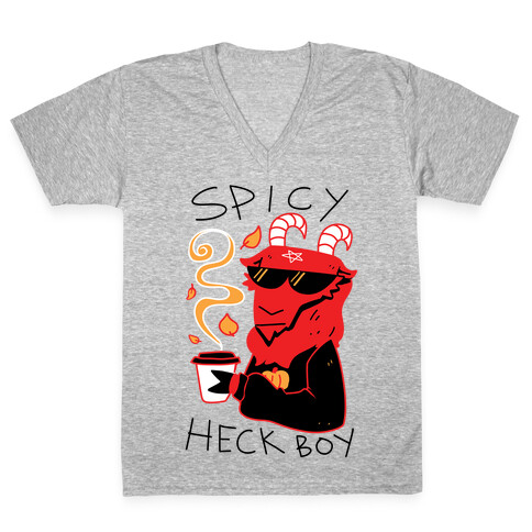 Spicy Heck Boy V-Neck Tee Shirt