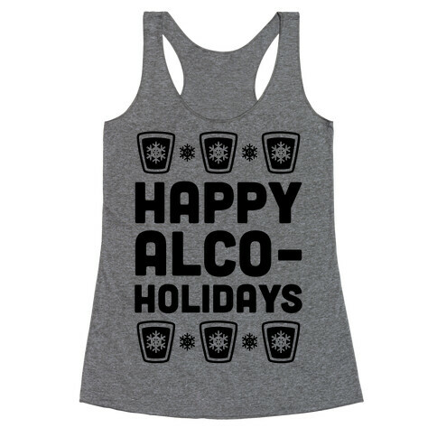 Happy Alco-Holidays Racerback Tank Top