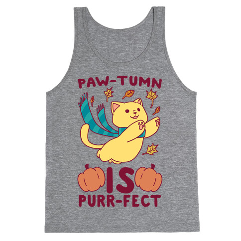 Paw-tumn is Purrfect Tank Top
