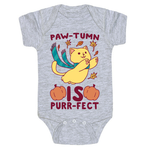 Paw-tumn is Purrfect Baby One-Piece