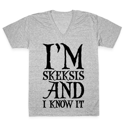 I'm Skeksis and I Know It Parody V-Neck Tee Shirt