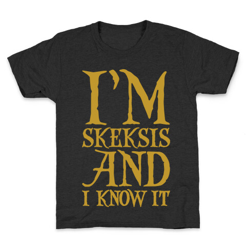 I'm Skeksis and I Know It Parody White Print Kids T-Shirt