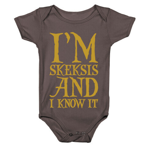 I'm Skeksis and I Know It Parody White Print Baby One-Piece