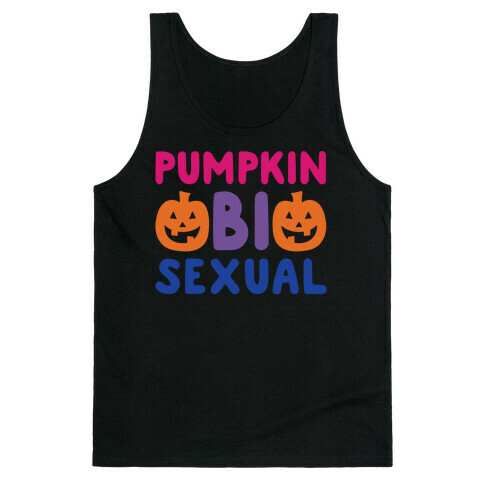 Pumpkin Bisexual White Print Tank Top