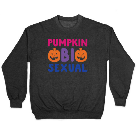 Pumpkin Bisexual White Print Pullover