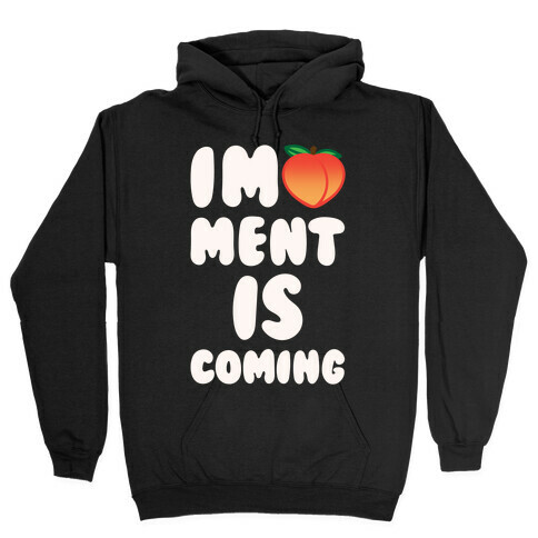 Impeachment Is Coming White Print Hooded Sweatshirt