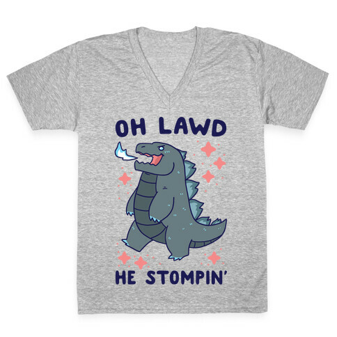 Oh Lawd, He Stompin' V-Neck Tee Shirt