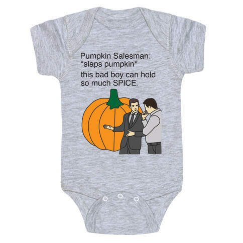 Pumpkin Salesman Baby One-Piece