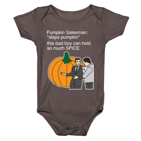 Pumpkin Salesman Baby One-Piece